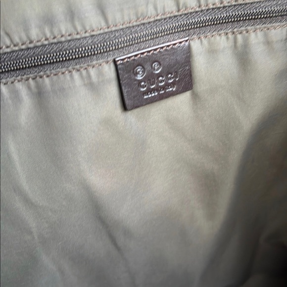 Gucci Guccissima Leather Metallic Chocolate Brown Tote Bag - Picture 7 of 16